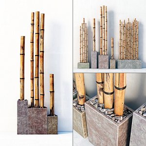 decor bamboo 3D model