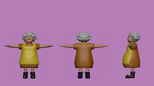 3D Muriel Bagge 3D model - Courage the Cowardly Dog