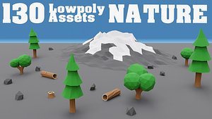 3D nature assets model