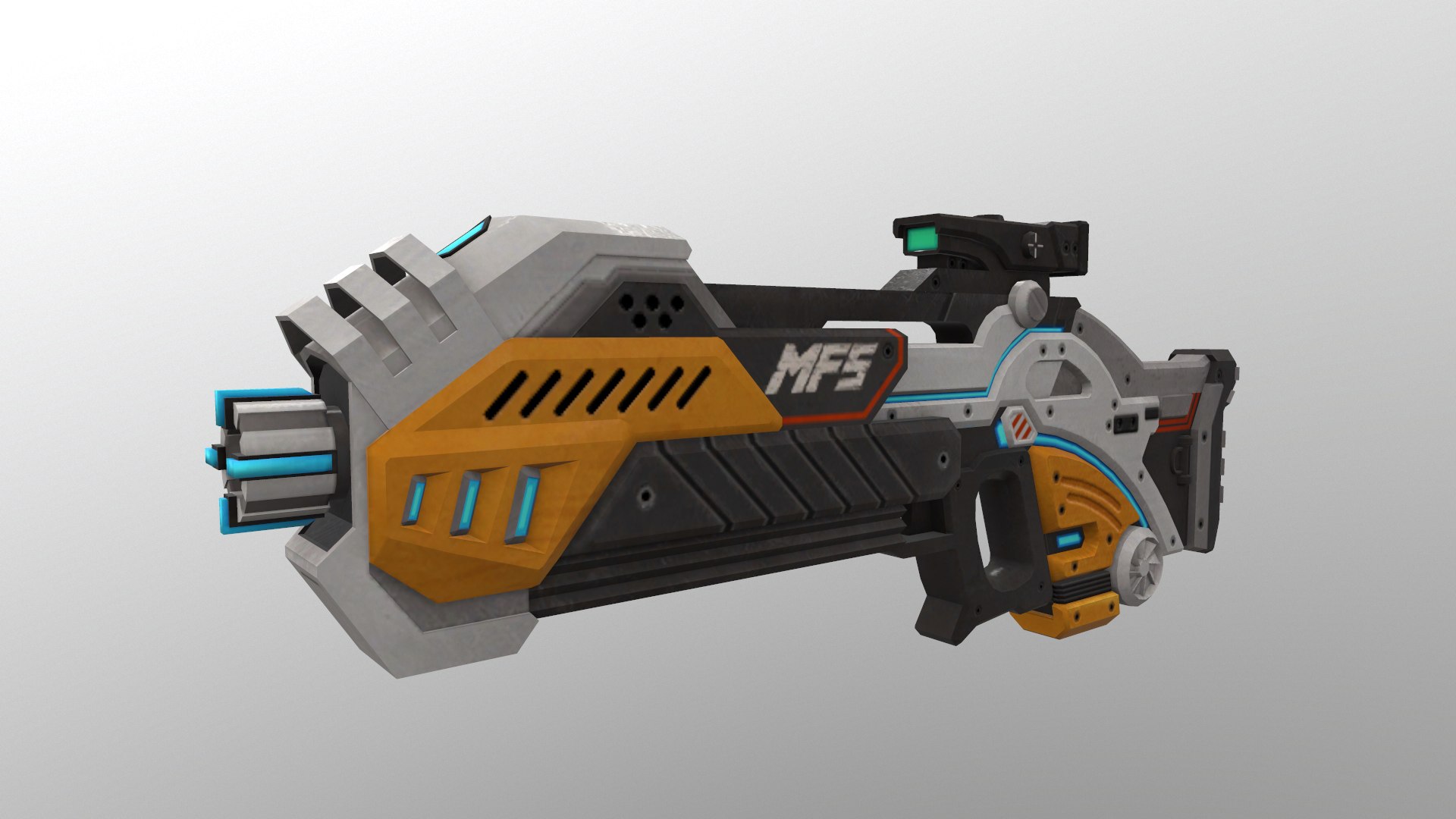 Beam Rifle Level 2 3D Model - TurboSquid 2186421