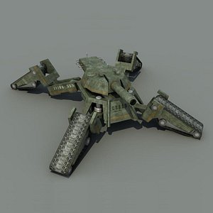 3d futuristic tank crab model