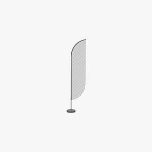 promo flag feather 3D