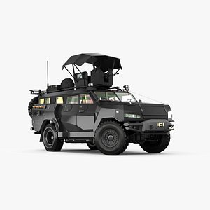 3D Custom special force vehicle 3d model