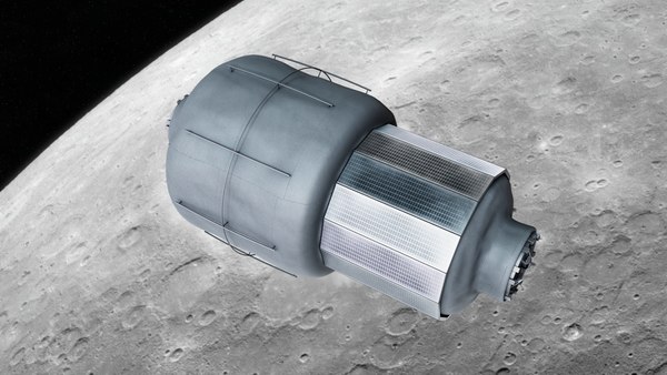 U.S. Habitation Module - Lunar Gateway Station Component 3D ...