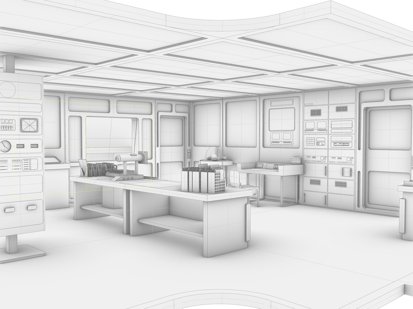 Flight Control Room 3D model - TurboSquid 2170720