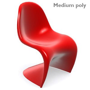 Panton Chair High Medium & Low Polygons - Verner Panton MAX