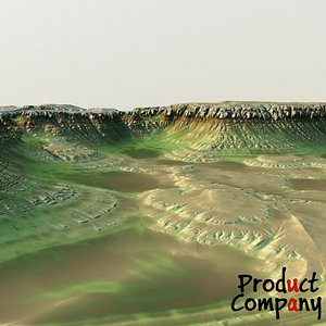 hills cliffs terrain obj