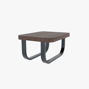 Modern Wooden Coffee Table 3D Model
