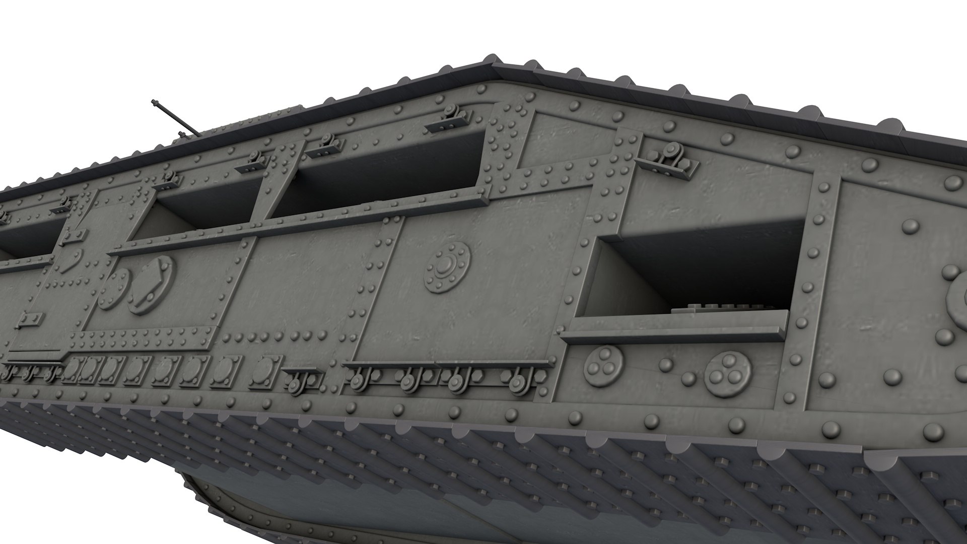 Medium Mark C Medium Tank 3D Model - TurboSquid 2376080
