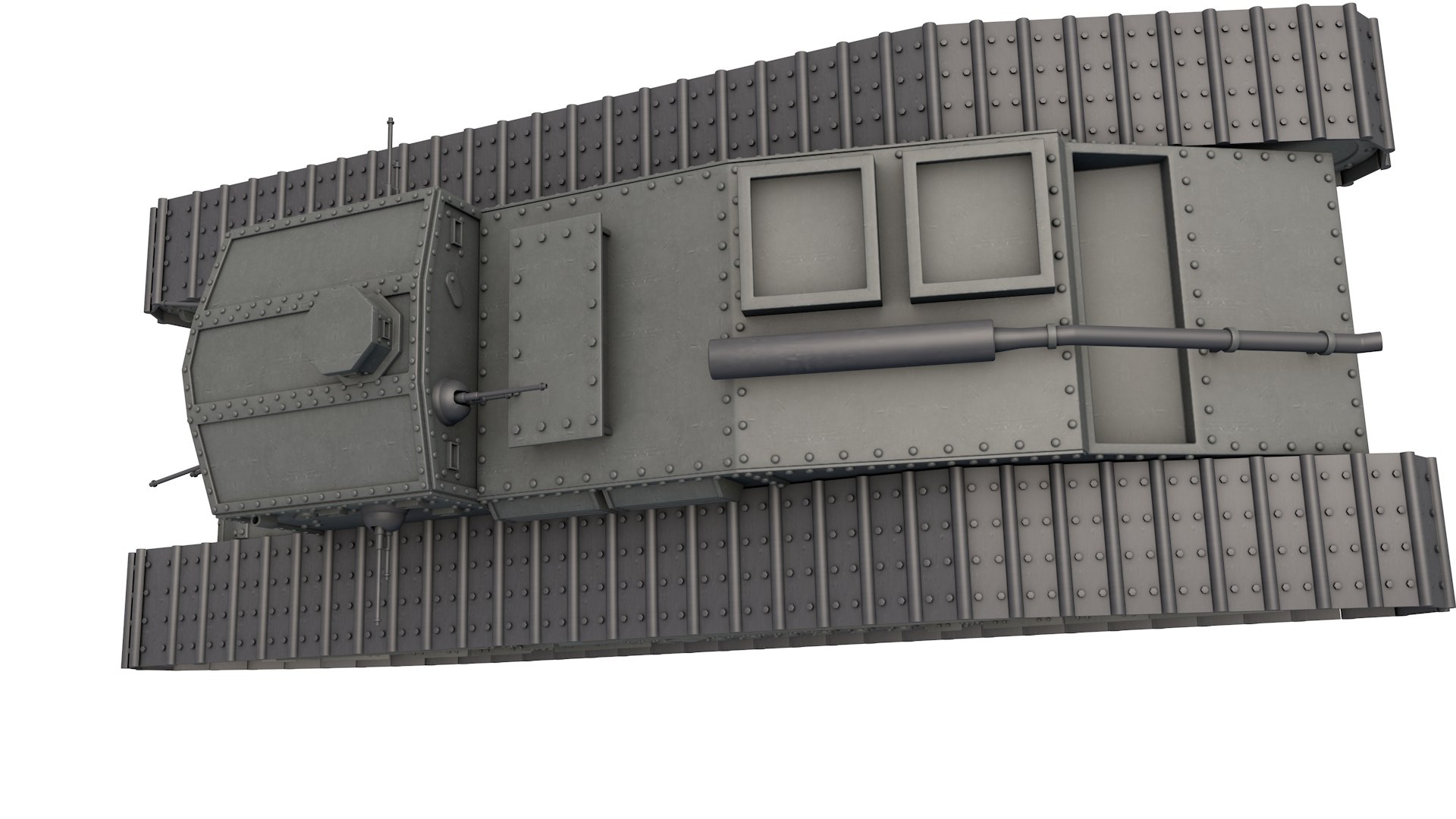 Medium Mark C Medium Tank 3D Model - TurboSquid 2376080