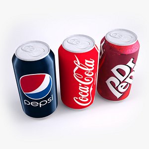 Pepsi Coke Can 12oz 3D model
