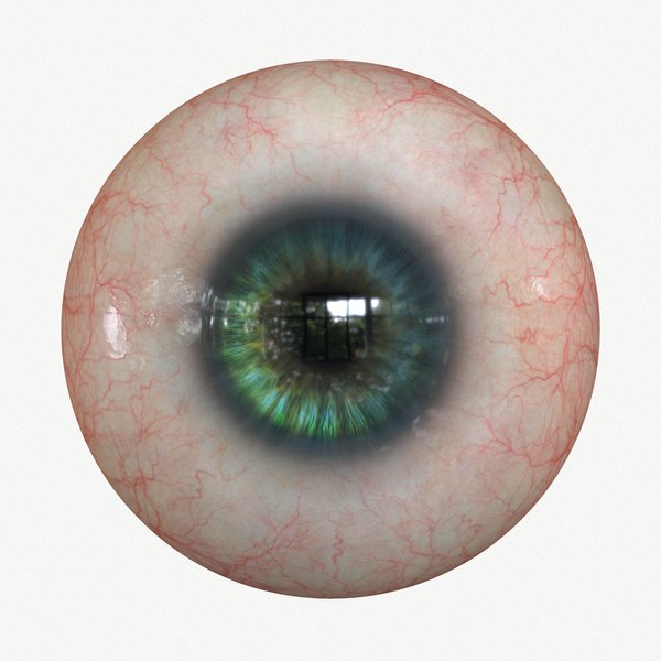 3D model Eye Green 1 Real-time 4k texture Marmoset Toolbag3 Maya FBX OBJ