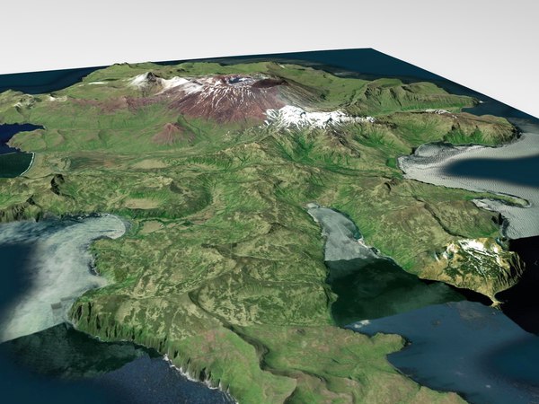3D Akutan Island Alaska USA model - TurboSquid 2028015