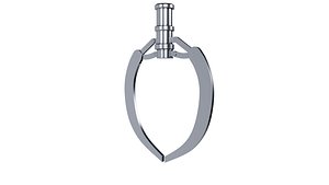 3D 3D Model of  Metal Claw 5 with rigging