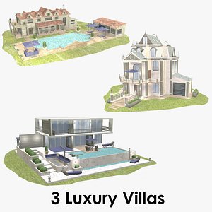 Luxury Villa Collection - Low Poly - Textured