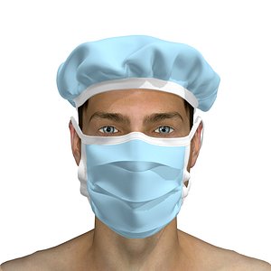 Surgical Mask 3D model