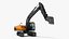 3D model Excavator with Pile of Soil