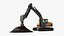 3D model Excavator with Pile of Soil