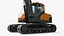 3D model Excavator with Pile of Soil