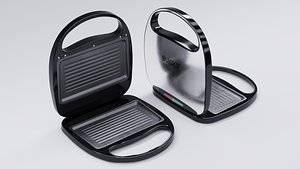 Modern Electric Sandwich Maker 3D Model I Realistic Kitchen Appliance I Toaster