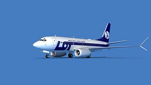3D model Boeing 737 Max 7 Lot Polish Airlines