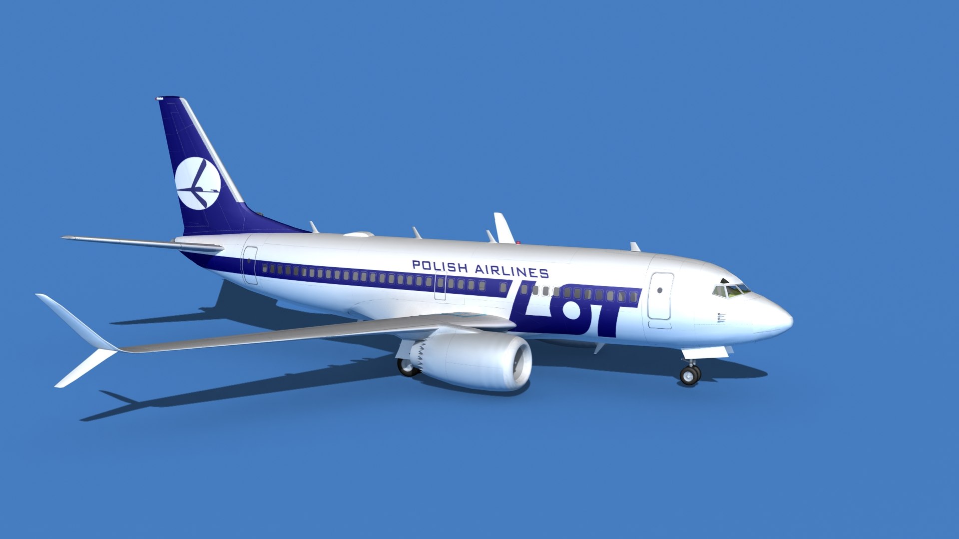 3D Model Boeing 737 Max 7 Lot Polish Airlines - TurboSquid 1760464