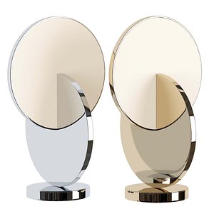 3D table lamp gold chrome