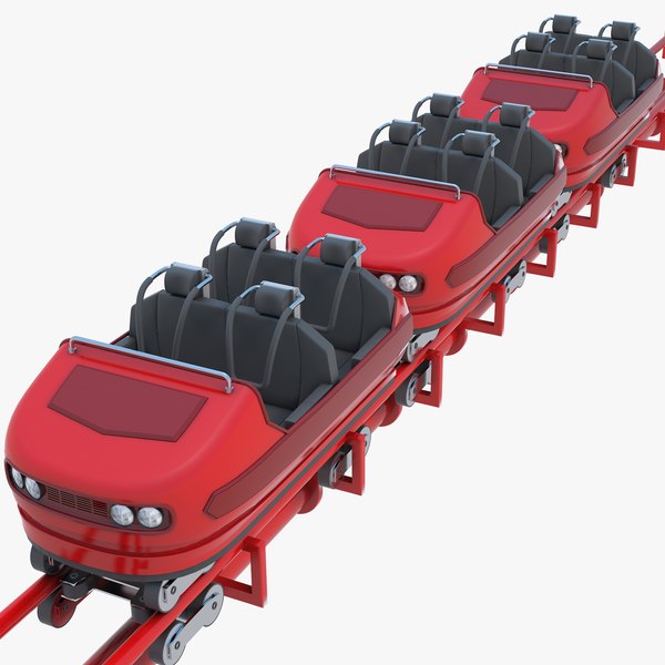 Roller Coaster Train Red 3D model TurboSquid 1922560