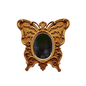 carved frame mirror cnc and 3d printing 02 3D model