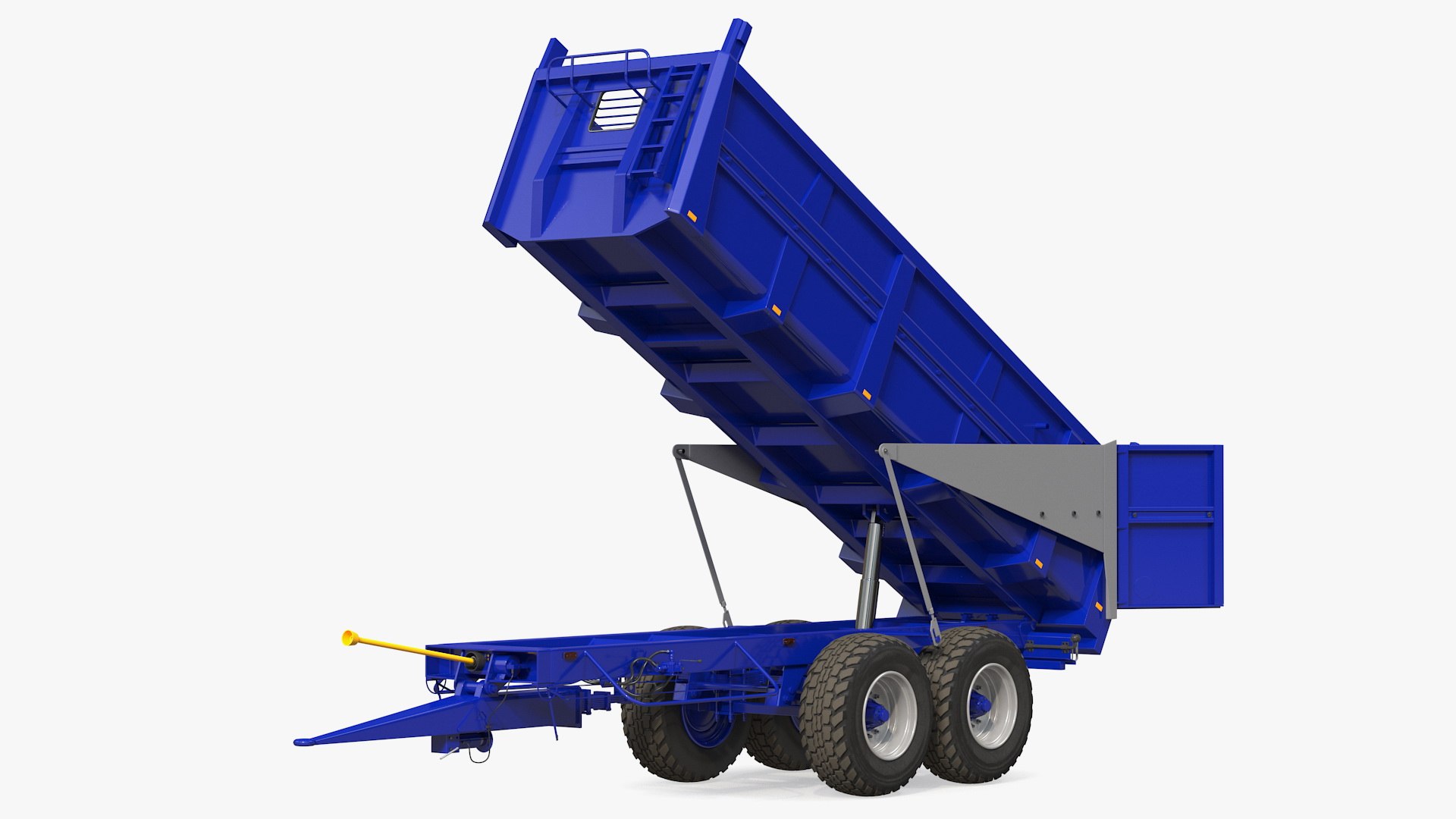 Body Tipper Trailer Clean Rigged 3D model preview