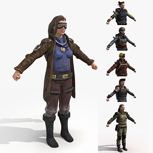 female rangers - wasteland fbx