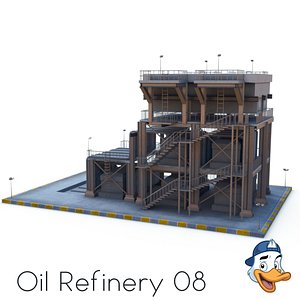 oil refinery 3D model