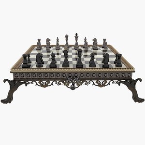 3D Old chess