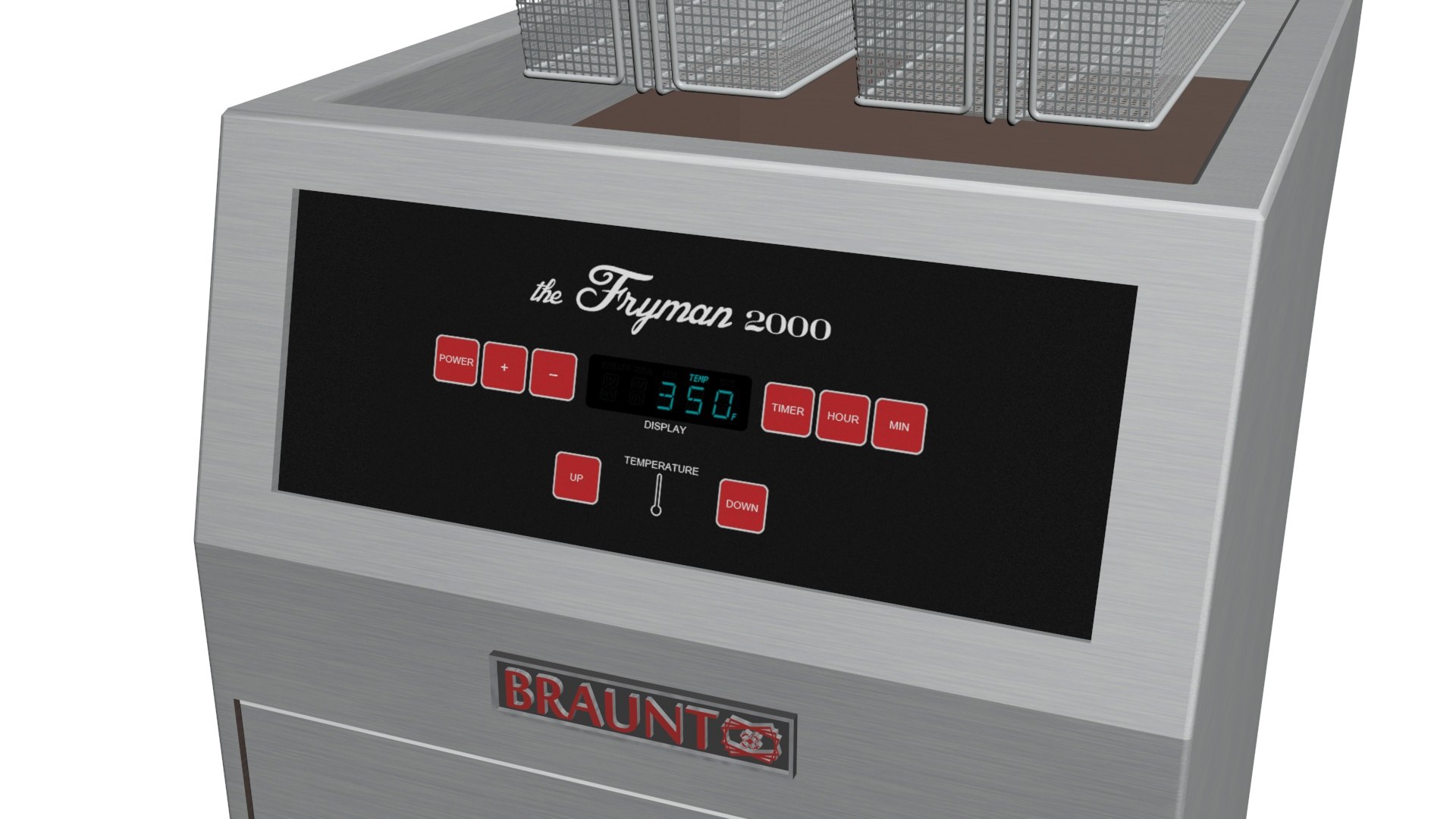 Restaurant Deep Fryer 3d Model