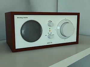 radio henry kloss 3d model