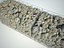 Gabion stone wall