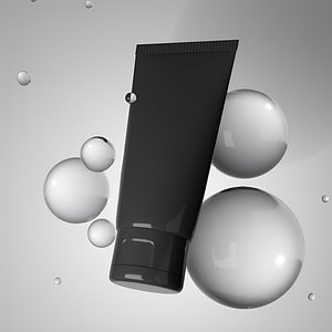 3D Cosmetic Cream Tube
