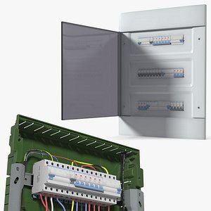 3D Flush Mount Distribution Board model