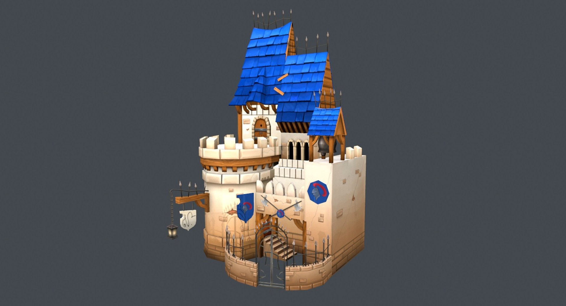 Medieval Castle 3d Model