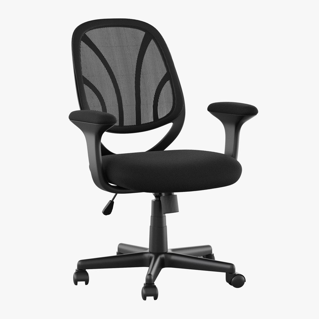 3D Office Swivel Chair With Mesh Back And Fabric Seat YGO Office Chair