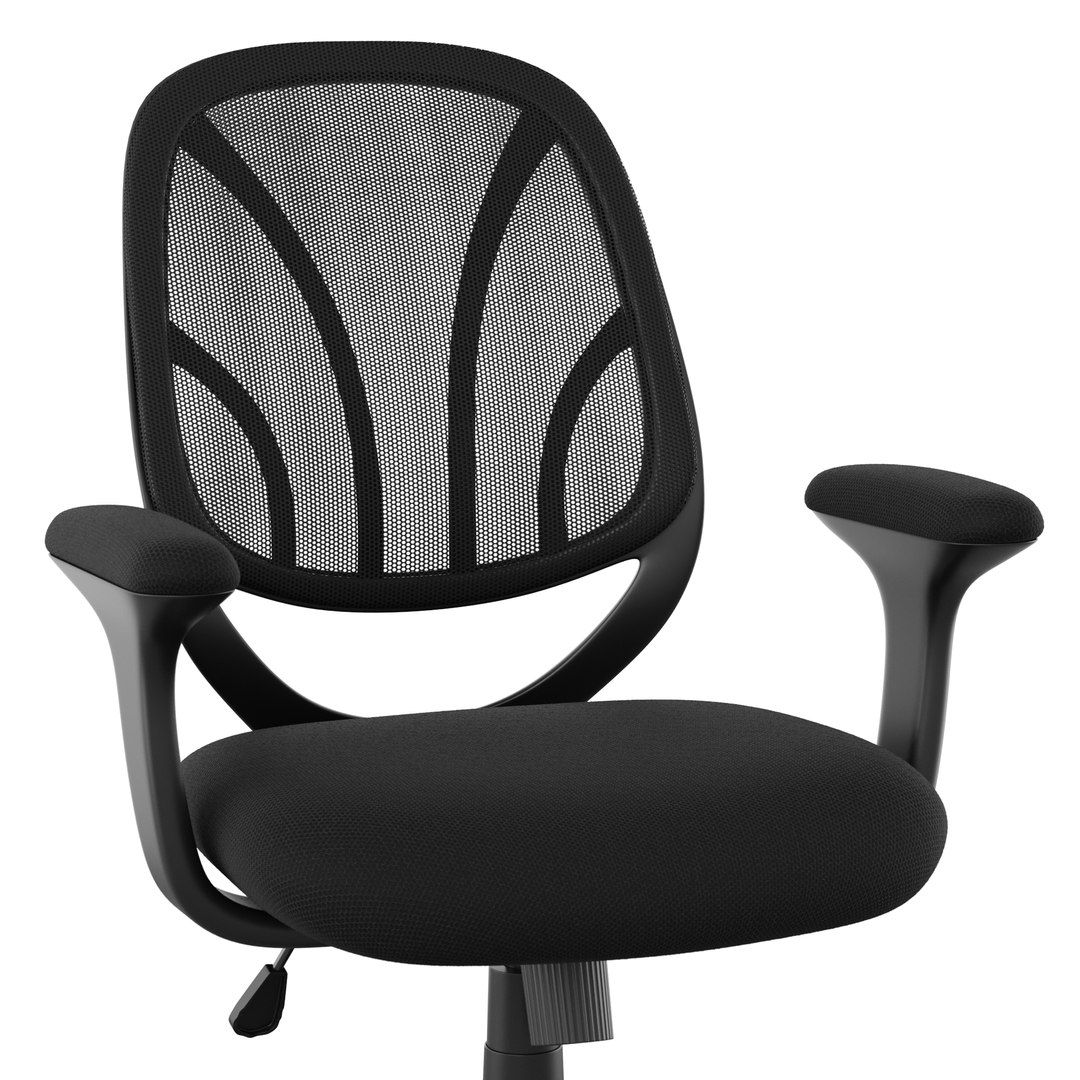 3D Office Swivel Chair With Mesh Back And Fabric Seat YGO Office Chair
