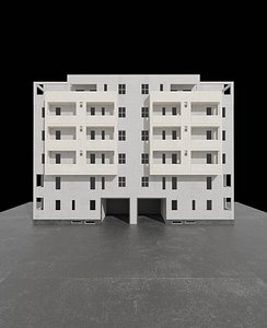 3D apartment building