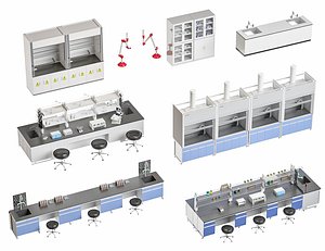 Laboratory Table Experiment Table Laboratory Furniture model