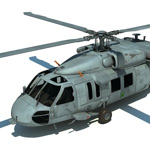 mh-60s sikorsky military helicopter 3d model