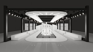 Modern Event Stage with LED Walls and Creative Lighting