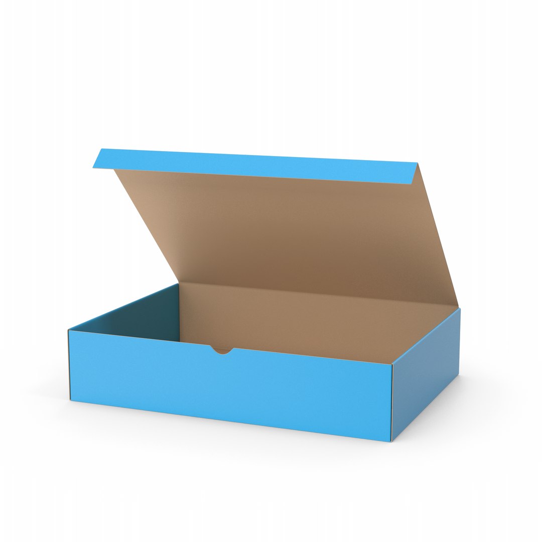 3D Box Package Blue - TurboSquid 1899083