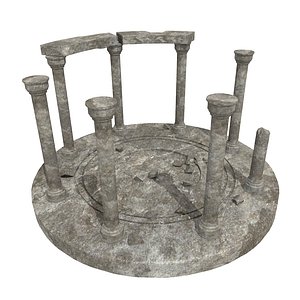 old shrine 3d model