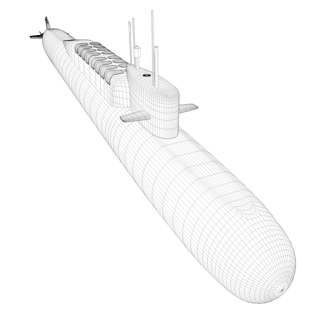 Dxf Nuclear Submarine 667b Moray