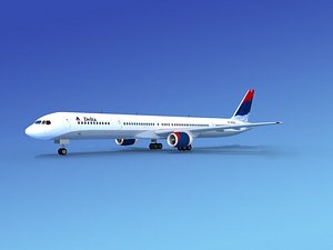 airline boeing 757 757-300 3d model