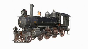 3d steam locomotive